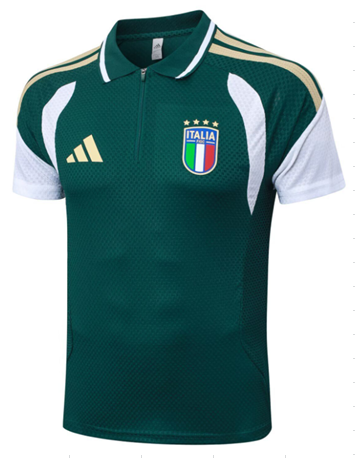 Polo Camisetas Italia 2026- - Authentic (Green）